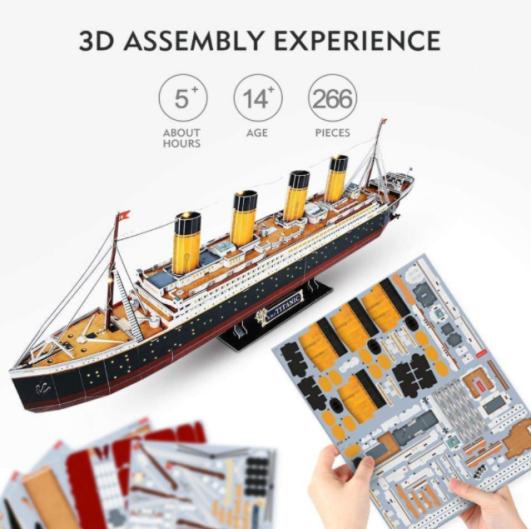 Ítarleg hönnun pappírs Jigsaw DIY Stadium 3D ráðgáta líkan