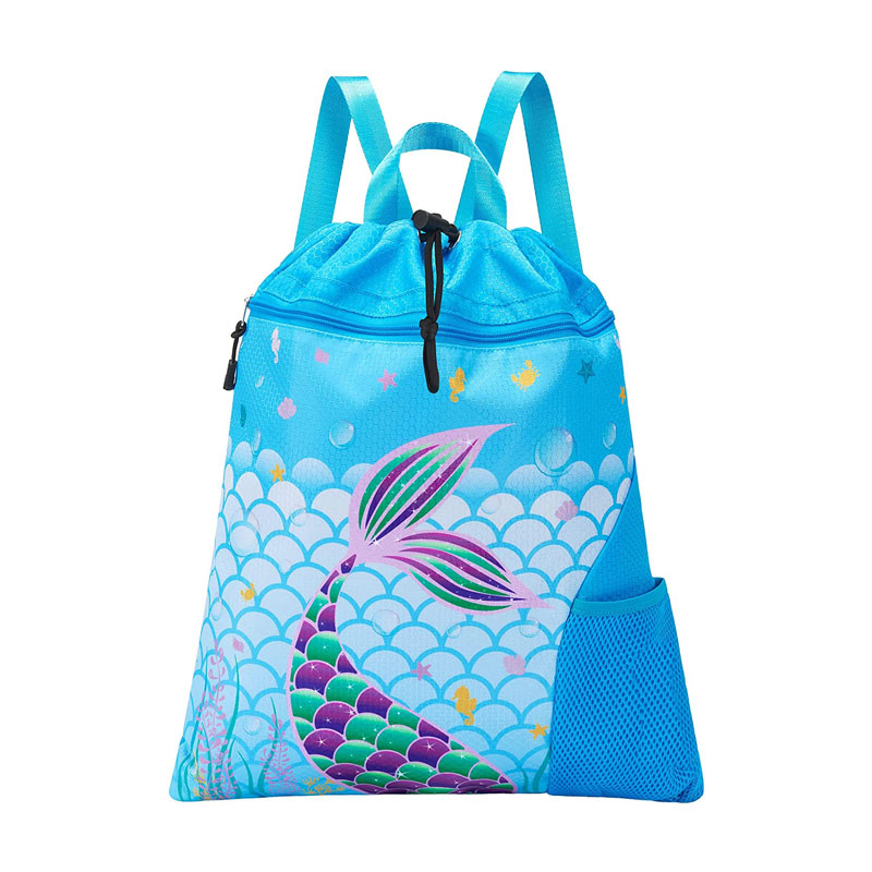 Mermaid Gym Drawstring Bakpoki Strengjataska